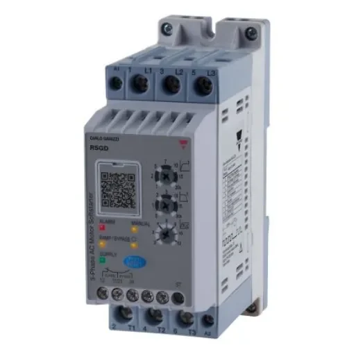 Carlo Gavazzi RSGD Soft Starter, 45 Amps, 600 V, 3 Phase, IP20 - RSGD6045GGVX210C product image