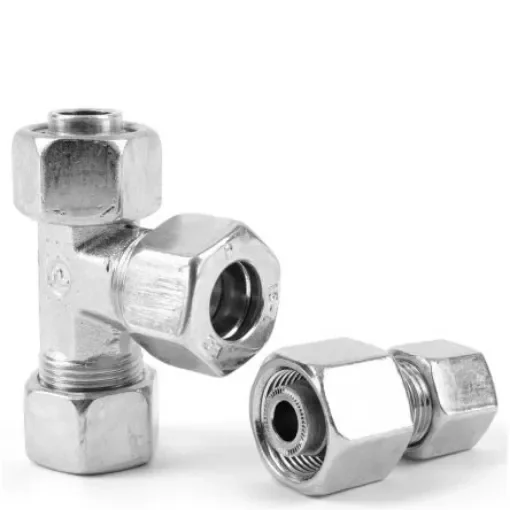 Parker Elbow 45° Tube to Swivel Male 24° DIN Cone to Male 24° DIN Cone, EV10LOMDCF product image