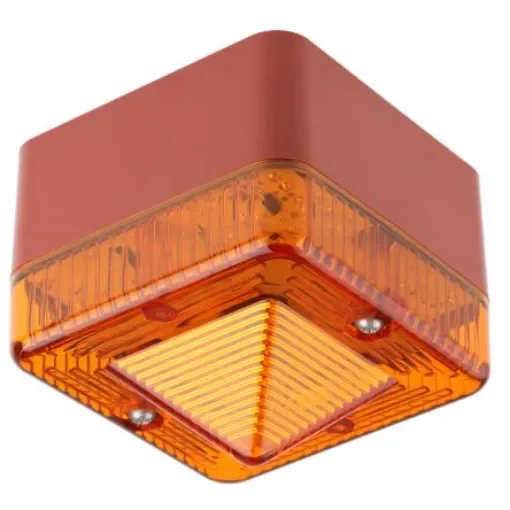 e2s L101X Series Amber Flashing Beacon, 12 V ac/dc, Surface Mount, Xenon Bulb, IP66 - L101XDC012BR/A product image