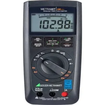 Gossen Metrawatt METRAHIT AM PRO Handheld Digital Multimeter, True RMS, 10A ac Max, 10A dc Max, 1000V ac Max - M242E product image