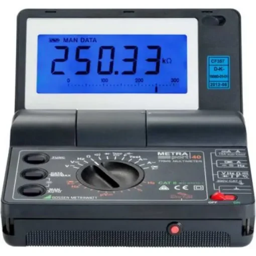 Gossen Metrawatt METRAHIT AM TECH Handheld Digital Multimeter, True RMS, 10A ac Max, 10A dc Max, 1000V ac Max - M243E product image