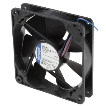 ebm-papst 4400 F Series Axial Fan, 12 V dc, DC Operation, 140m³/h, 3.2W, 267mA Max, 119 x 119 x 25mm - 4412FM product image