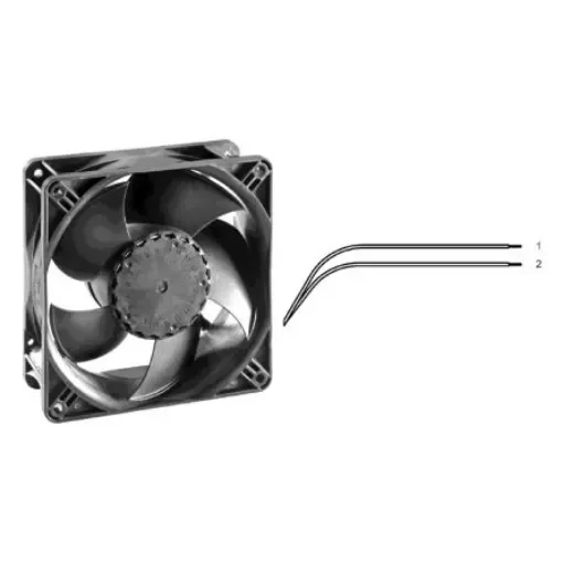 ebm-papst AxiACi 120 Series Axial Fan, 115 V ac, 230 V ac, AC Operation, 172m³/h, 4.4W, IP65, 120 x 120 x 38mm - AxiACi120-00075 product image