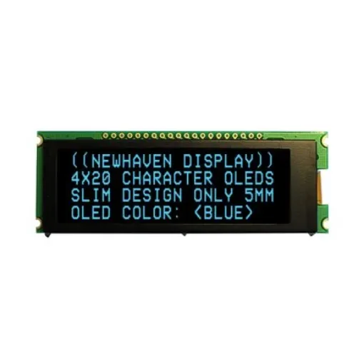 NEWHAVEN DISPLAY INTERNATIONAL Blue OLED Display I2C, Parallel, SPI Interface - NHD-0420CW-AB3 product image