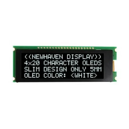 NEWHAVEN DISPLAY INTERNATIONAL White OLED Display I2C, Parallel, SPI Interface - NHD-0420CW-AW3 product image