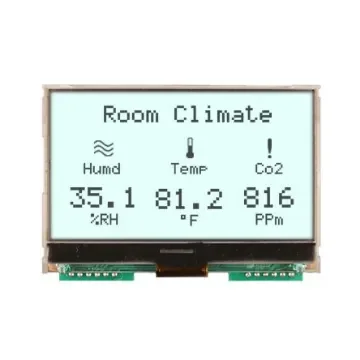 NEWHAVEN DISPLAY INTERNATIONAL NHD-C12864A1Z-FSW-FBW-HTT NHD LCD LCD Display, White on White, Transflective product image