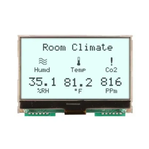 NEWHAVEN DISPLAY INTERNATIONAL NHD-C12864A1Z-FSW-FBW-HTT NHD LCD LCD Display, White on White, Transflective product image