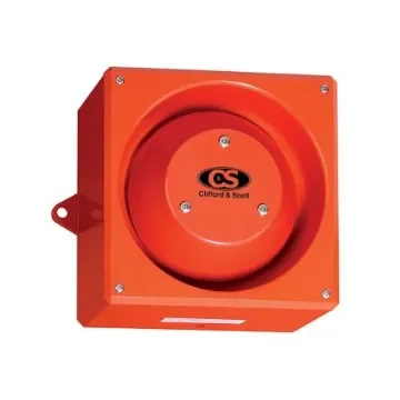 Clifford & Snell YA80 Series Wall or Bulkhead Electronic Sounder, 48 V dc, 116dB at 1 m, IP66, DC, 32-Tone - 204414 product image