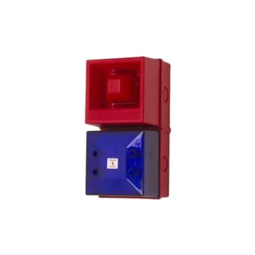 Clifford & Snell YL40 Series Blue Sounder Beacon, 230 V ac, IP65, Base-mounted, 108dB at 1 Metre - 245208 product image