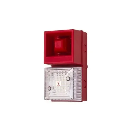 Clifford & Snell YL40 Series Clear Sounder Beacon, 230 V ac, IP65, Base-mounted, 108dB at 1 Metre - 245209 product image