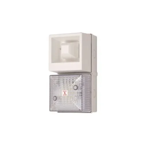 Clifford & Snell YL40 Series Clear Sounder Beacon, 24 V dc, IP65, Base-mounted, 108dB at 1 Metre - 245235 product image