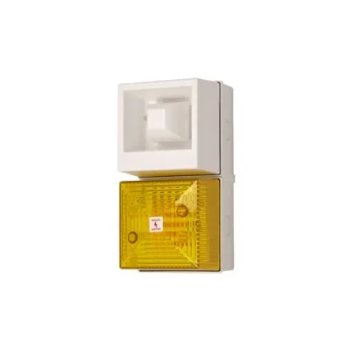 Clifford & Snell YL40 Series Yellow Sounder Beacon, 48 V dc, IP65, Base-mounted, 108dB at 1 Metre - 245244 product image