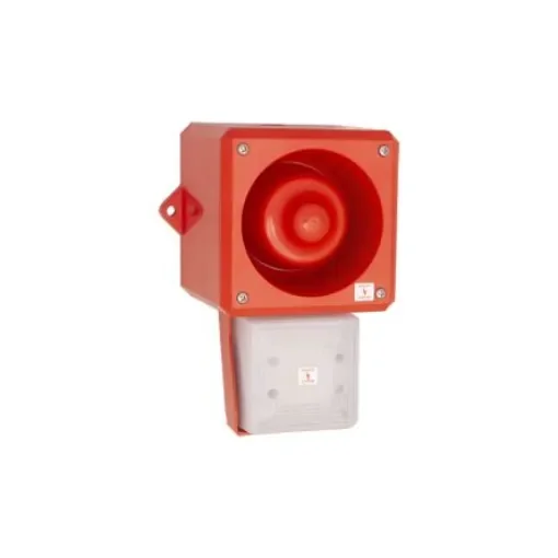 Clifford & Snell YL50 Hi Vis Series Opal Sounder Beacon, 24 V dc, IP66, Wall or Bulkhead, 112dB at 1 Metre - 245315 product image