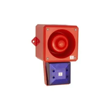 Clifford & Snell YL50 Hi Vis Series Blue Sounder Beacon, 24 V dc, IP66, Wall or Bulkhead, 112dB at 1 Metre - 245316 product image
