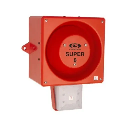 Clifford & Snell YL80 Hi Vis Series Opal Sounder Beacon, 48 V dc, IP66, Wall or Bulkhead, 120dB at 1 Metre - 245381 product image