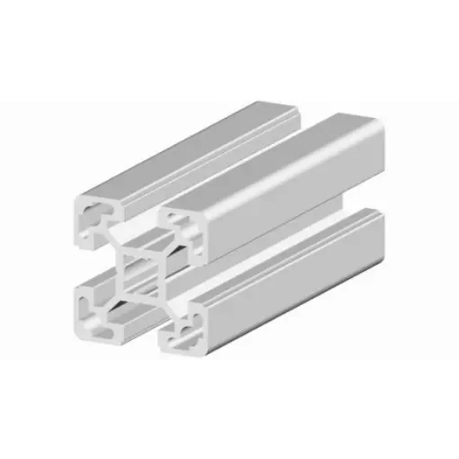 RS PRO Silver Aluminium, Anodized Profile Strut, 40 x 40 mm, 10mm Groove, 2m Length - 2647838 product image