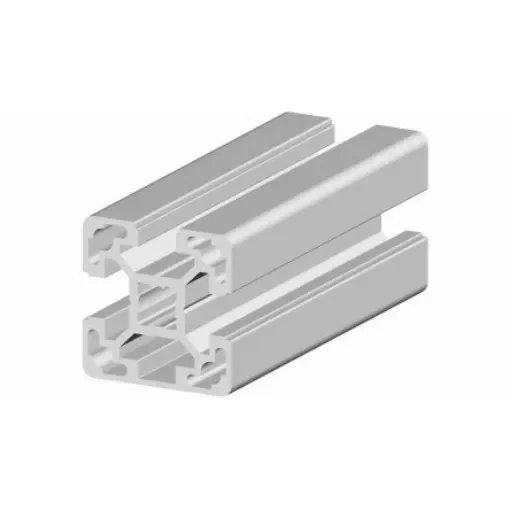 RS PRO Silver Aluminium, Anodized Profile Strut, 40 x 40 mm, 10mm Groove, 3m Length - 2647841 product image