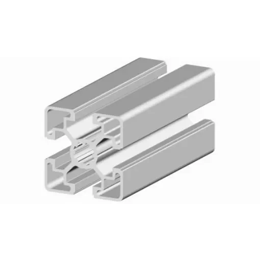 RS PRO Silver Aluminium, Anodized Profile Strut, 45 x 45 mm, 10mm Groove, 3m Length - 2647845 product image
