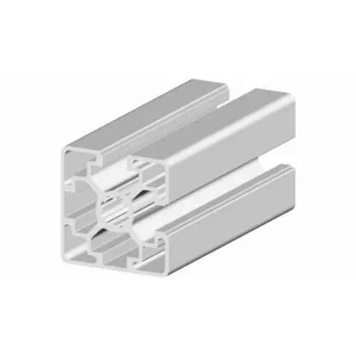 RS PRO Silver Aluminium, Anodized Profile Strut, 45 x 45 mm, 10mm Groove, 3m Length - 2647846 product image