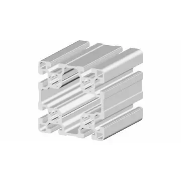 RS PRO Silver Aluminium, Anodized Profile Strut, 90 x 90 mm, 10mm Groove, 3m Length - 2647852 product image
