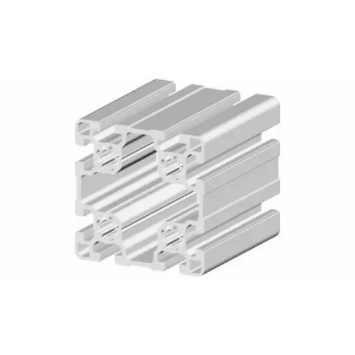 RS PRO Silver Aluminium, Anodized Profile Strut, 90 x 90 mm, 10mm Groove, 3m Length - 2647852 product image