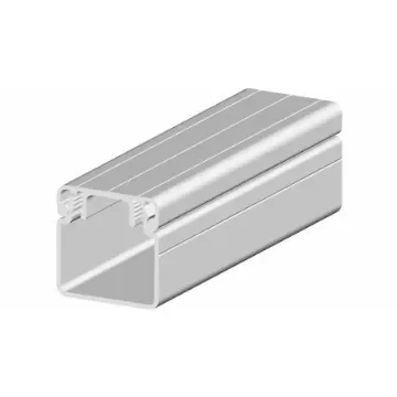 RS PRO Silver Cable Trunking - Open Slot, W30 mm x D30mm, L2m, Aluminium - 2647872 product image