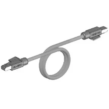 Omron, 10m Cat5e, Light Blue RJ45 to RJ45, None, Terminated - XS5W-T421-JMD-KR product image