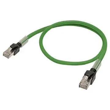 Omron, 10m Cat5, Green RJ45 to RJ45, None, Terminated - XS6W-5PUR8SS1000CM-G product image