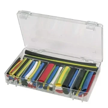 MECATRACTION Heat Shrink Cable Sleeve Kit, Black, Blue, Clear, Green, Red, White, Yellow x 70 / 200mm Length 2:1 Ratio, - COFTHERMO product image