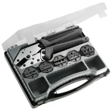 MECATRACTION Hand Operated Mechanical Crimping Tools Hand Crimp Tool for Open Barrel Terminals - SETCT5PLUS product image