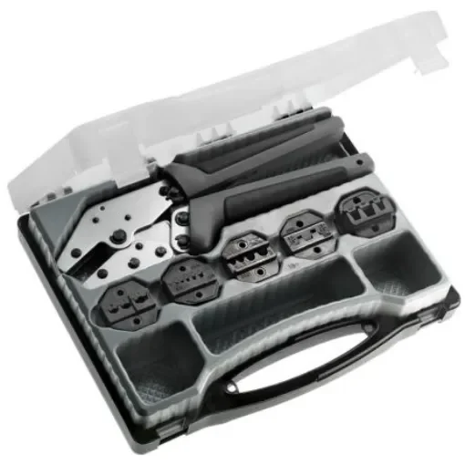 MECATRACTION Hand Operated Mechanical Crimping Tools Hand Crimp Tool for Open Barrel Terminals - SETCT5PLUS product image