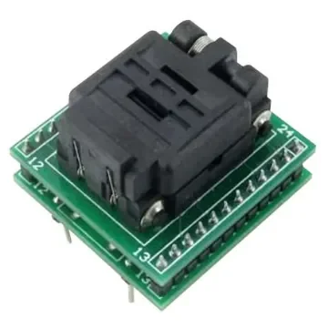 Seeit 0.5mm Pitch IC Socket Adapter, 24 Pin Female QFN to 24 Pin Male DIP - ADA-QFN24 product image