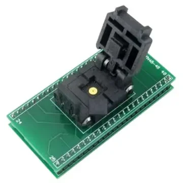 Seeit 0.5mm Pitch IC Socket Adapter, 48 Pin Female QFN to 48 Pin Male DIP - ADA-QFN48 product image