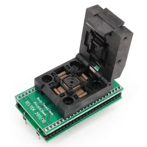 Seeit 0.5mm Pitch IC Socket Adapter, 48 Pins Female TQFP to 48 Pin Male DIP - ADA-TQFP48 product image