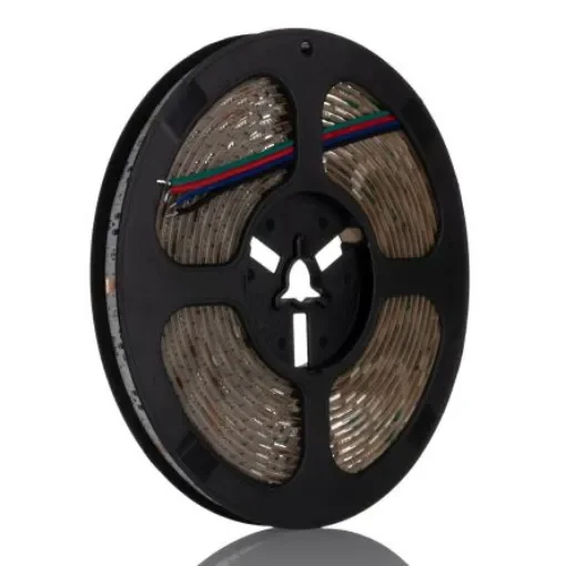 RS PRO 12V dc RGB LED Strip Light, 4000K Colour Temp, 5m Length - 2651547 product image