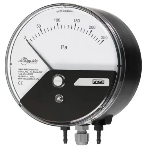 WIKA G 1/8 Analogue Differential Pressure Gauge 30mbar Bottom Entry 110mm Outside Diameter - 48784168 product image