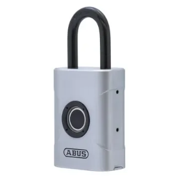ABUS Fingerprint Weatherproof Die Cast Zinc Padlocking Device, 6.5mm Shackle, 45mm Body - 62575 product image
