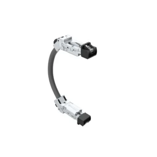 Amphenol Communications Solutions, 500mm Cat6a, Black RJ45 to Male RJ45 Male, Terminated Thermoplastic Sheath - DRPC215001340 product image