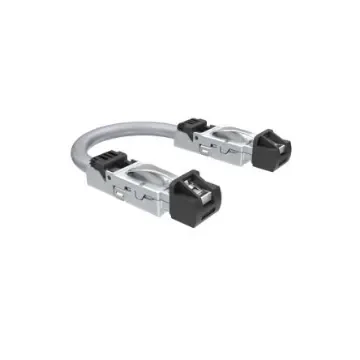 Amphenol Communications Solutions, 500mm Cat6a, Black RJ45 to Male RJ45 Male, Terminated Thermoplastic Sheath - DRPC215009940 product image