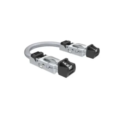 Amphenol Communications Solutions, 500mm Cat6a, Black RJ45 to Male RJ45 Male, Terminated Thermoplastic Sheath - DRPC215009940 product image