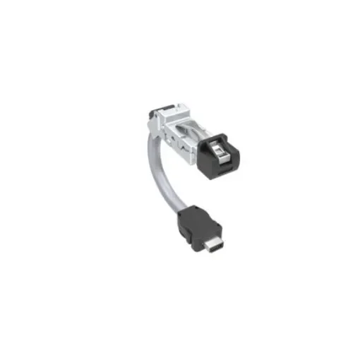 Amphenol Communications Solutions, 1m Cat6a, Black RJ45 to Male ix Industrial Male, Terminated Thermoplastic Sheath - DRPC51A003A40 product image