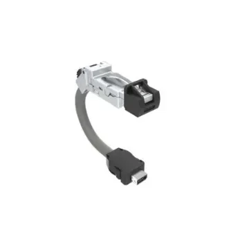 Amphenol Communications Solutions, 1m Cat6a, Grey RJ45 to Male ix Industrial Male, Shielded, Terminated Thermoplastic - DRPC61A001A40 product image