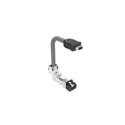 Amphenol Communications Solutions, 1m Cat6a, Grey RJ45 to Male ix Industrial Male, Shielded, Terminated Thermoplastic - DRPC61A007A40 product image