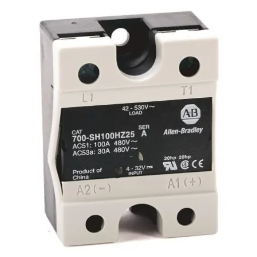 Allen Bradley 700-SH Series Solid State Relay, 10 A Load, DIN Rail, Panel Mount, 265 V ac/dc Load, 130 V ac/dc Control - 700-SH10JA12 product image