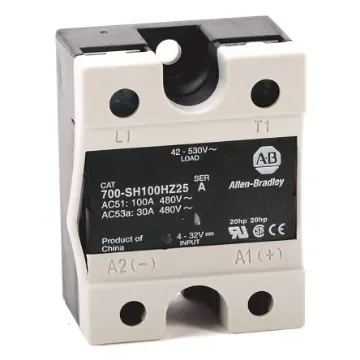 Allen Bradley 700-SH Series Solid State Relay, 50 A Load, DIN Rail, Panel Mount, 480 V ac/dc Load, 32 V ac/dc Control - 700-SH50VA24 product image