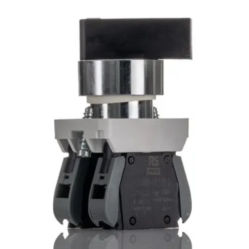 RS PRO Knob Selector Switch - (1NO) 30mm Cutout Diameter, Illuminated 3 Positions - 2657655 product image