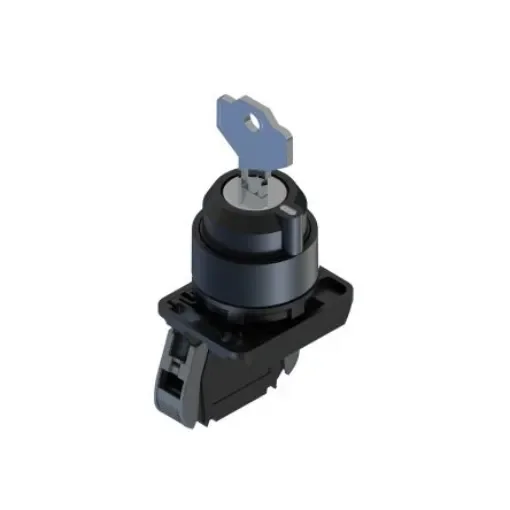 RS PRO Knob Key Switch - (1NO) 30mm Cutout Diameter, Illuminated 2 Positions - 2657660 product image