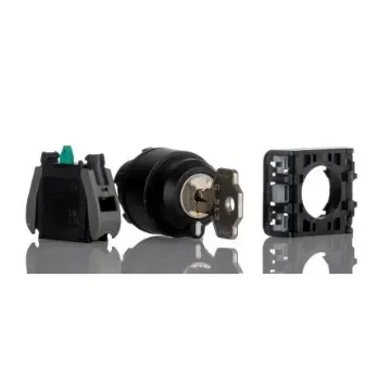 RS PRO Knob Key Switch - (1NO) 30mm Cutout Diameter, Illuminated 2 Positions - 2657661 product image