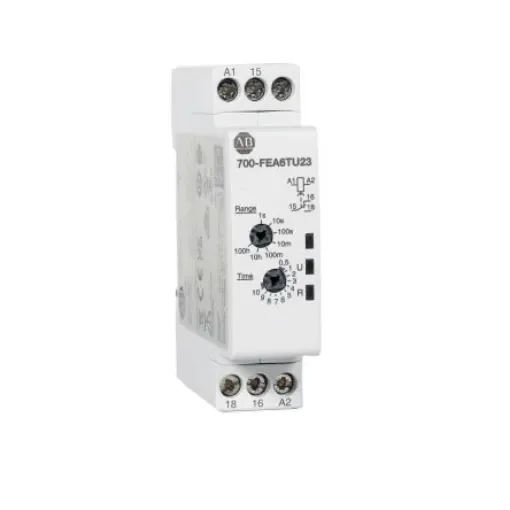 Allen Bradley 700-FEA Series DIN Rail Mount Timer Relay, 2-Contact, 0.1 to 10h, SPDT - 700-FEA6TU23 product image