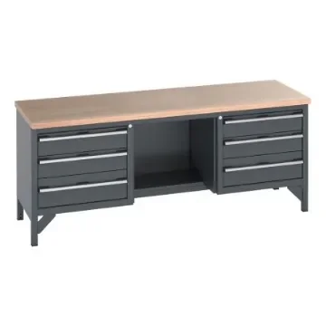 Bott Steel Workbench, 600kg Max Load x 2000mm x 750mm - 41002073.77V product image